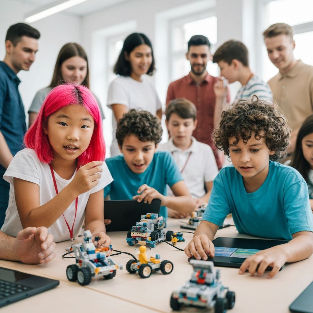 Kids learning together